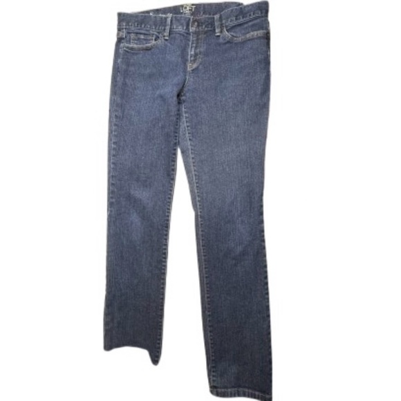LOFT Modern Slim Blue Jeans Dark Timeless Style EUC 8 - Picture 1 of 9
